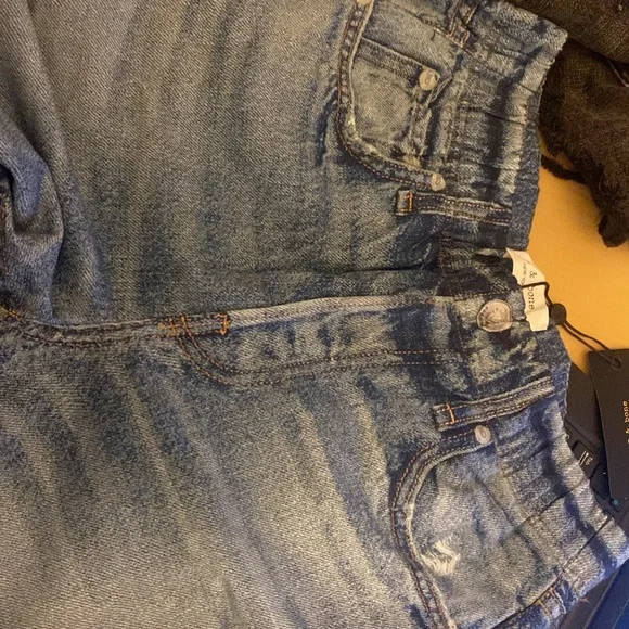 rag & bone Blue Wide-Leg Jeans - Picture 5 of 7